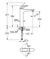 MONOMANDO LAVABO EUROSTYLE GROHE